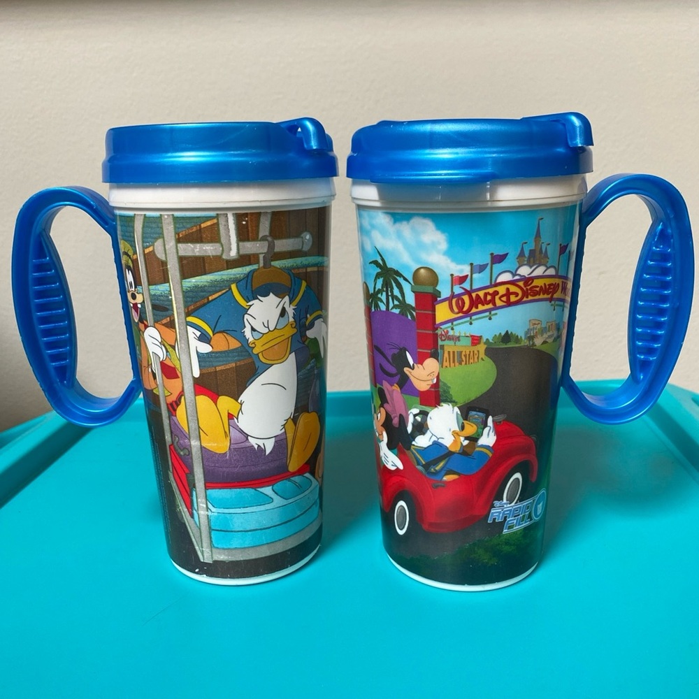 2 Disney park rapid fill cups